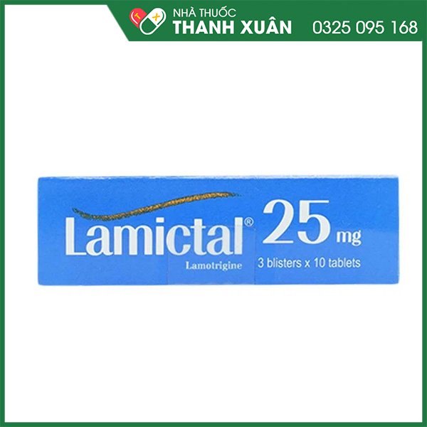 Lamictal 25mg trị động kinh, rối loạn lưỡng cực